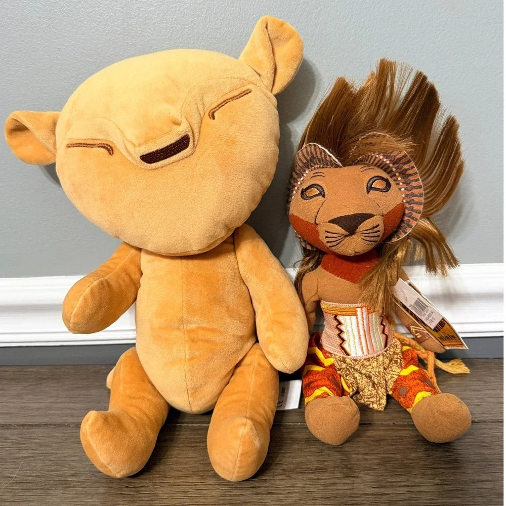 Disney The Lion King Simba Plush Set Broadway Live Stuffed Animal Toy